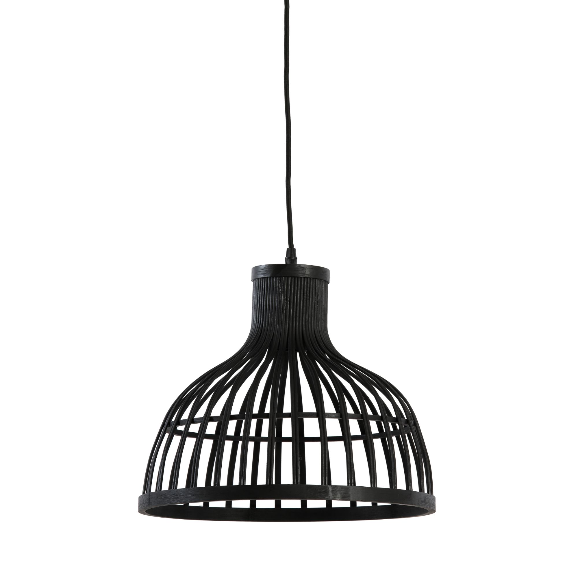 Luqaza hanglamp Aliza - zwart - Ø35cm