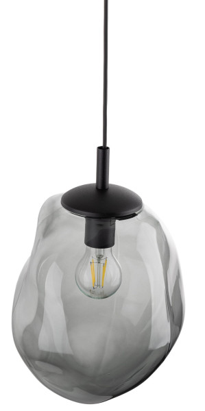 Lampa Wisząca SOL Czarny Grafitowy 1xE27 25cm do salonu