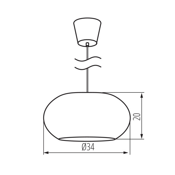 Lampa wisząca LL ARILAS LAMP08 E27 66518 LightLogic boho rattan 12W 1 szt.