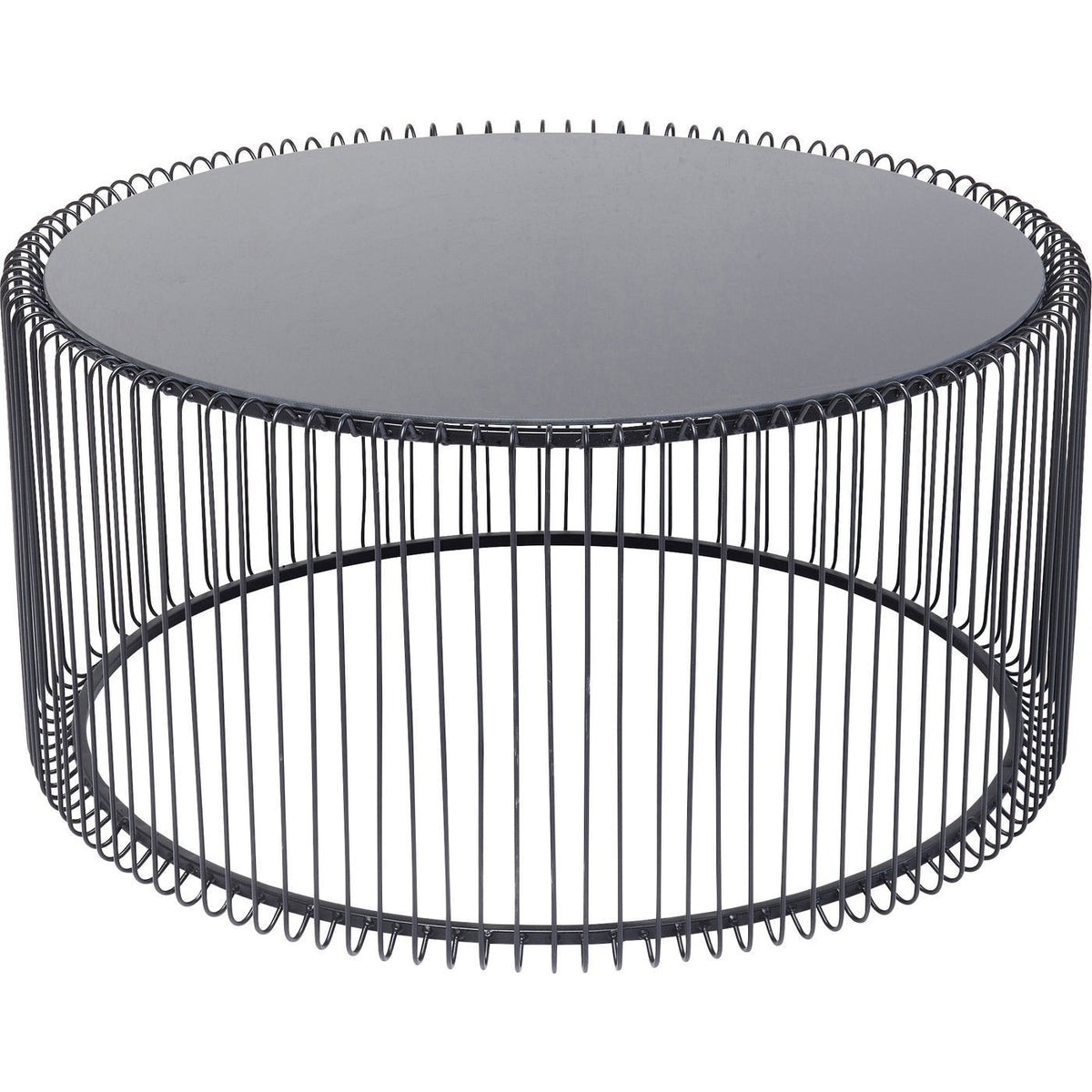 Kare Design Salontafel Wire Uno Zwart Ø80cm