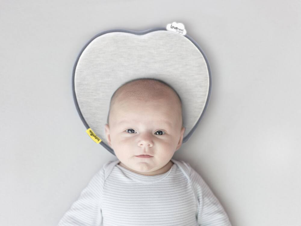 Babymoov Lovenest Baby Infant Cushion Organic, Oeko-Tex Certified, Smokey