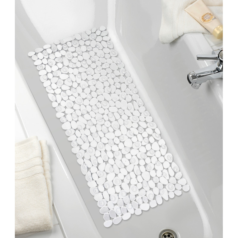 Tapis de bain antidérapant Paradise transparent 71 x 36 cm WENKO