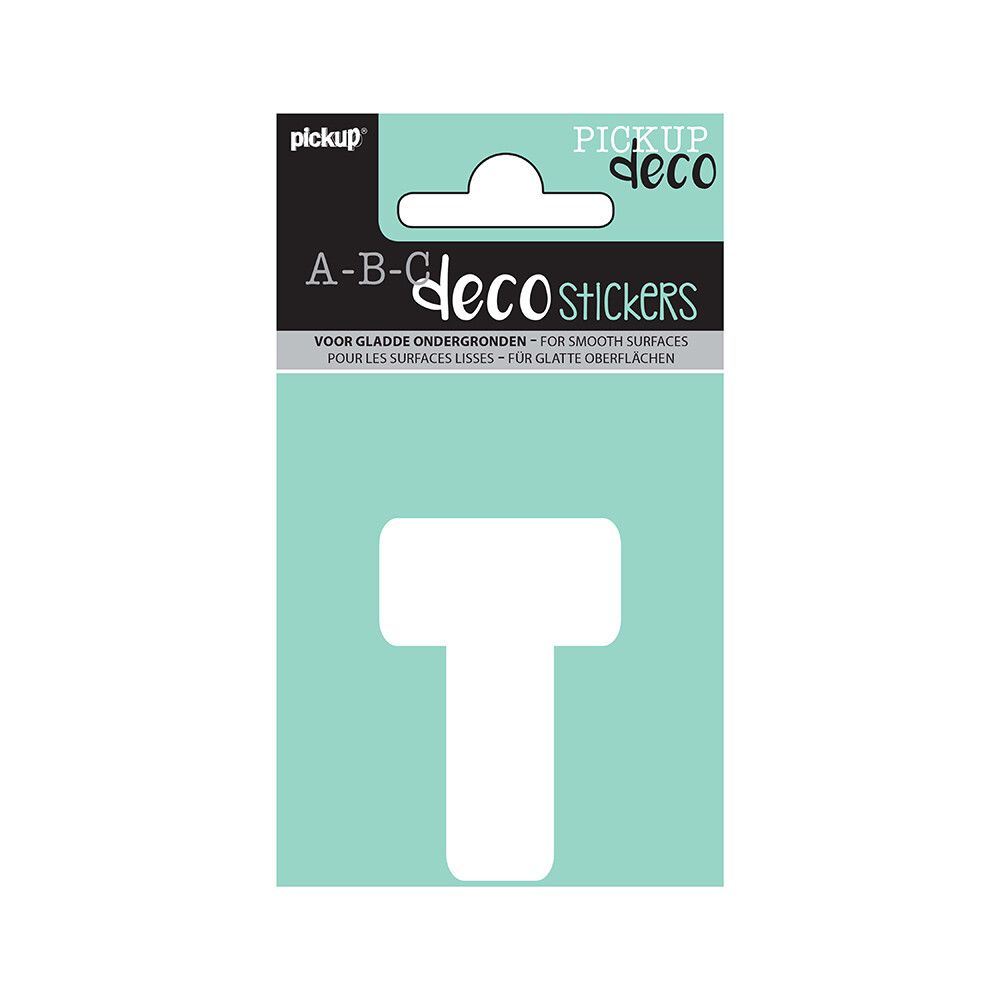 BOKSTAVER PICKUP T ABC DECO ANNA 60 MM T HVIT