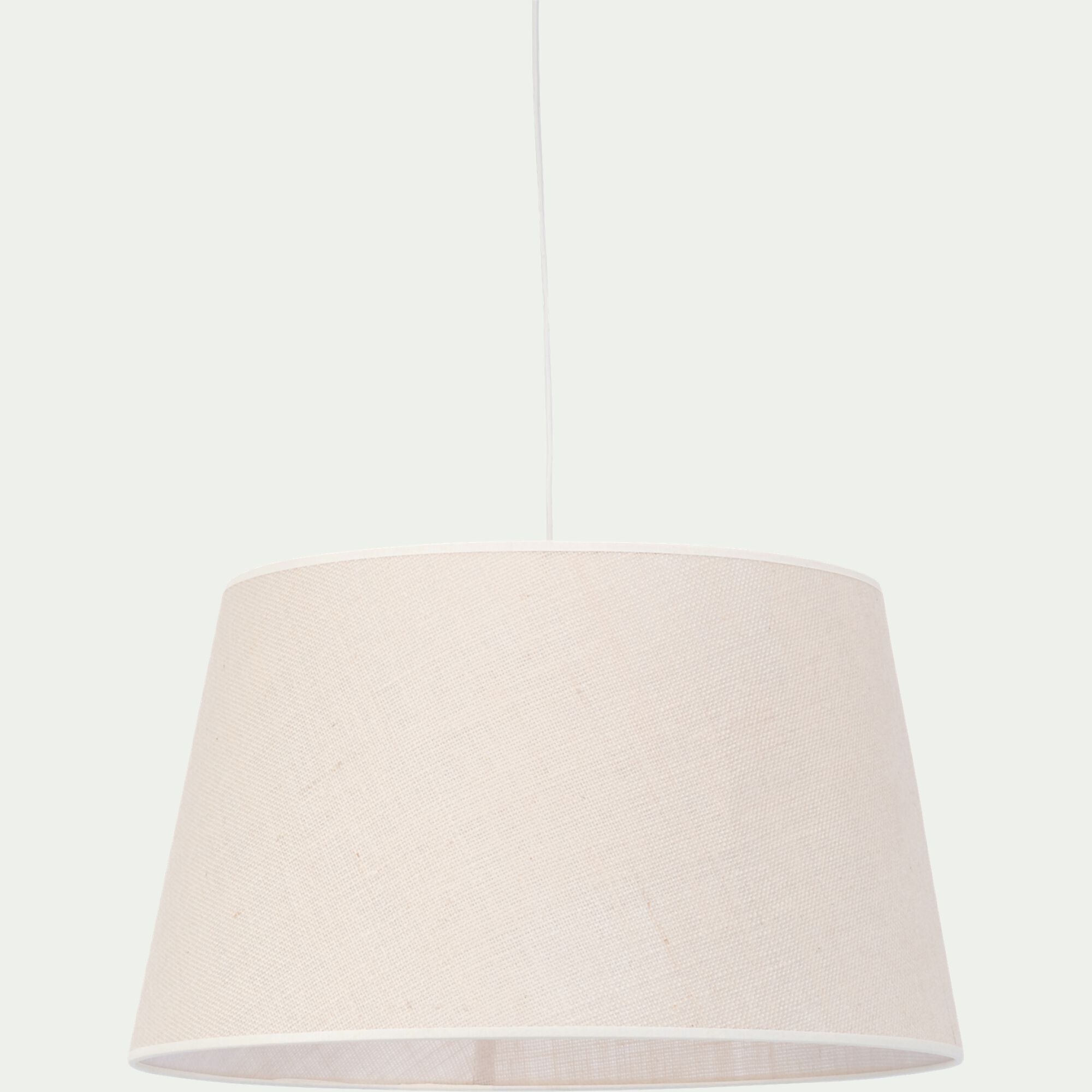 TRIX - Abat-jour tambour en jute D45cm - blanc écru