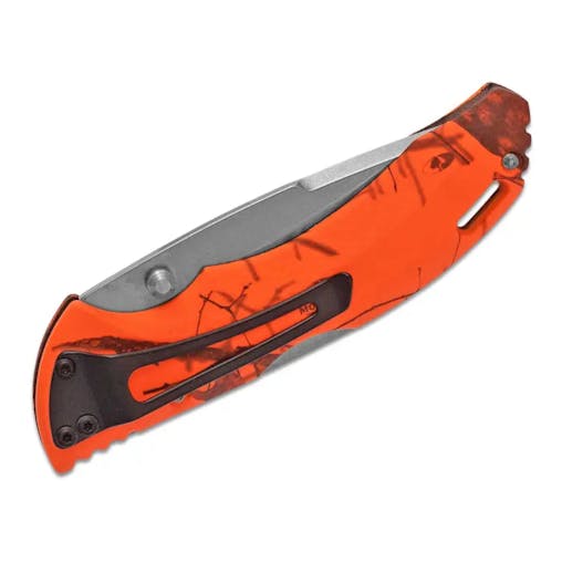 Buck Knives Bantam BLW Drop Point Folding Knife Orange Blaze Camo | 285CMS9