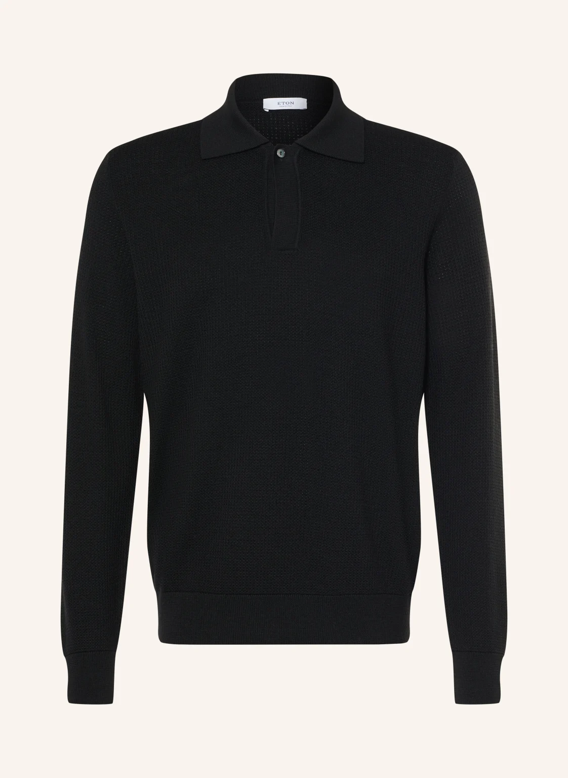 ETON Strick-Poloshirt aus Merinowolle
