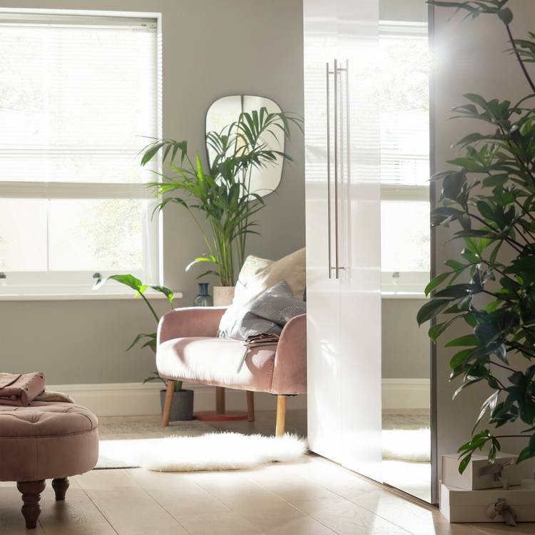 Habitat Atlas 3 Door Mirrored Tall Wardrobe - White