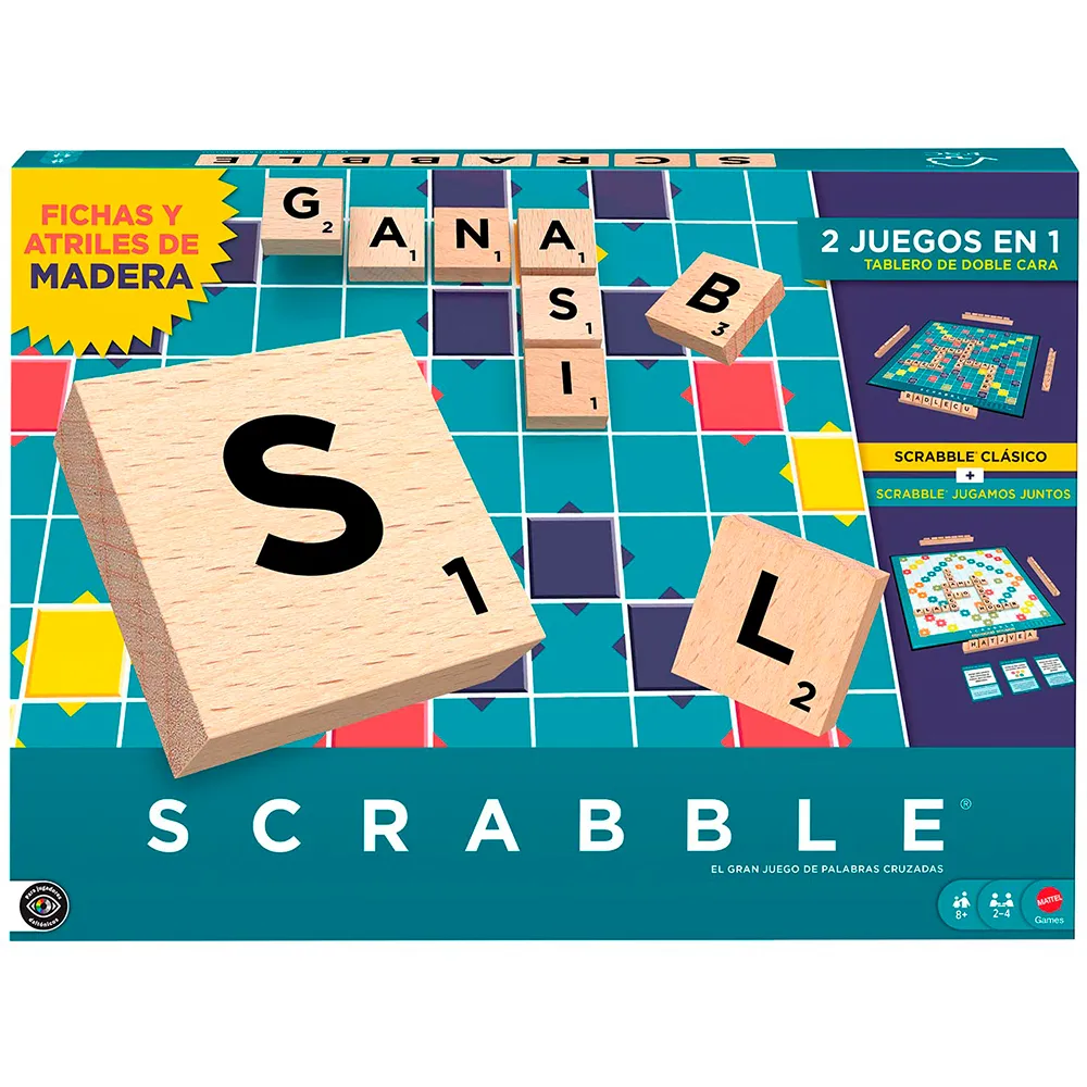 Mattel Games Scrabble Core Wood Board Game