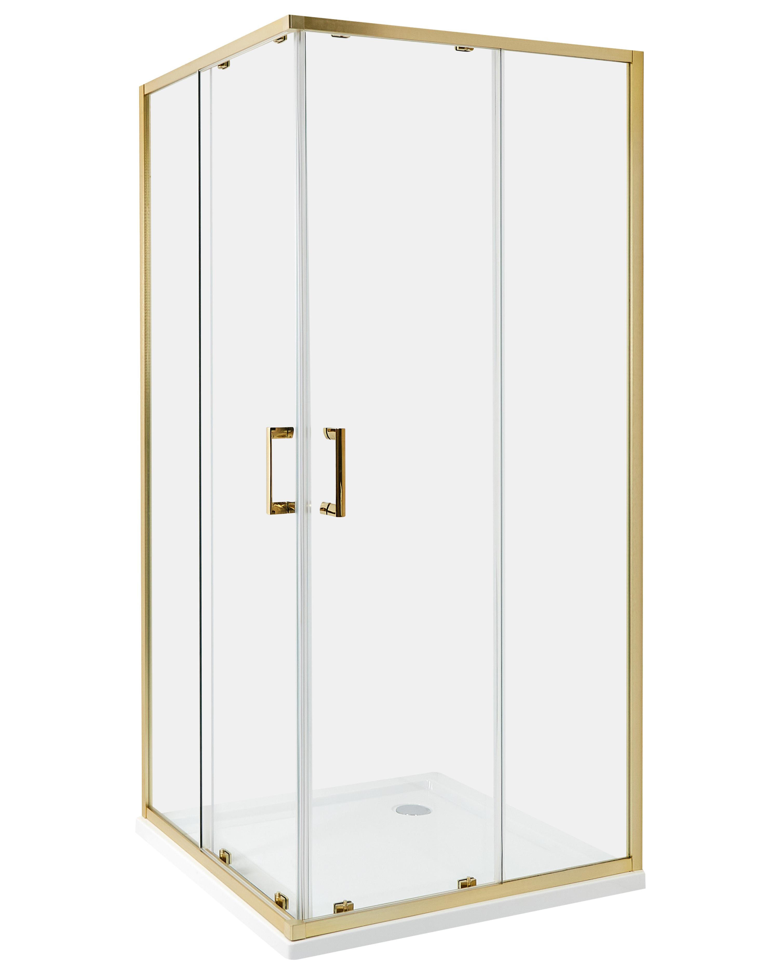 Shower Enclosure TELA 800 x 800 x 1850 mm Gold