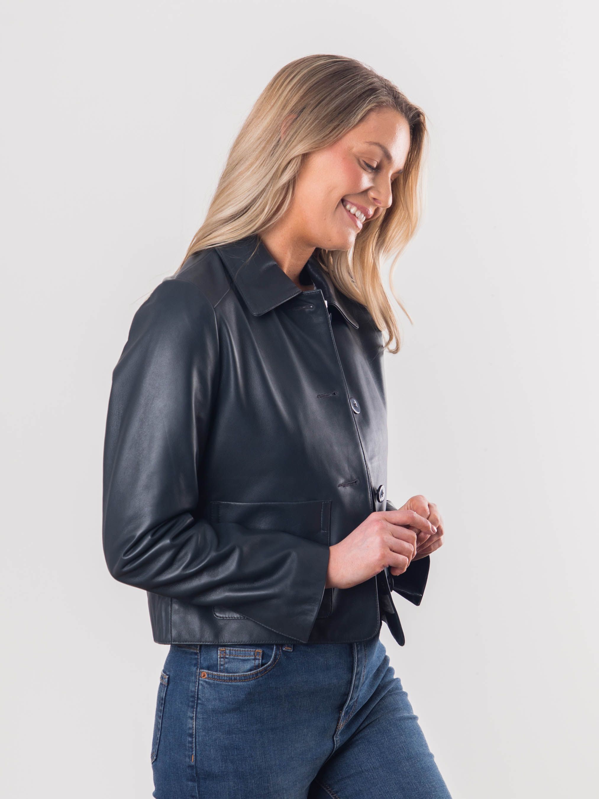 Lakeland Leather Kendal' Collared Leather Jacket