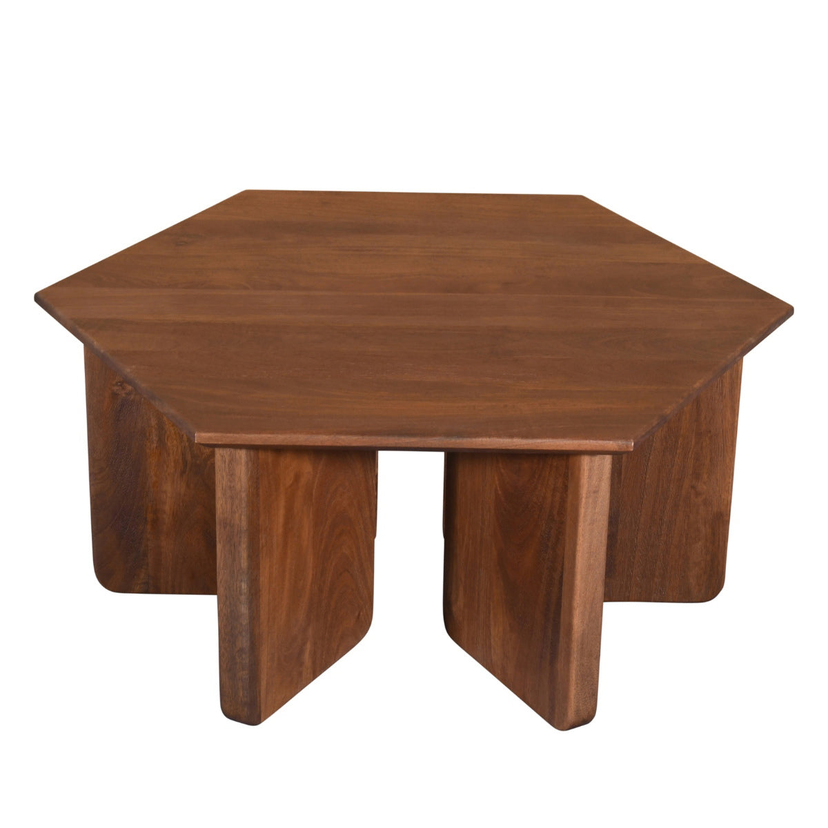 DÉJA Living Salontafel Martos - Donkerbruin Mangohout - 80x80x35cm