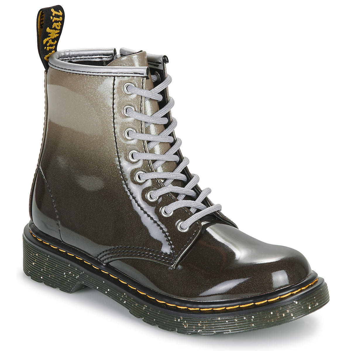 Dr. Martens - GLITTER JUNIOR - Black / Silver