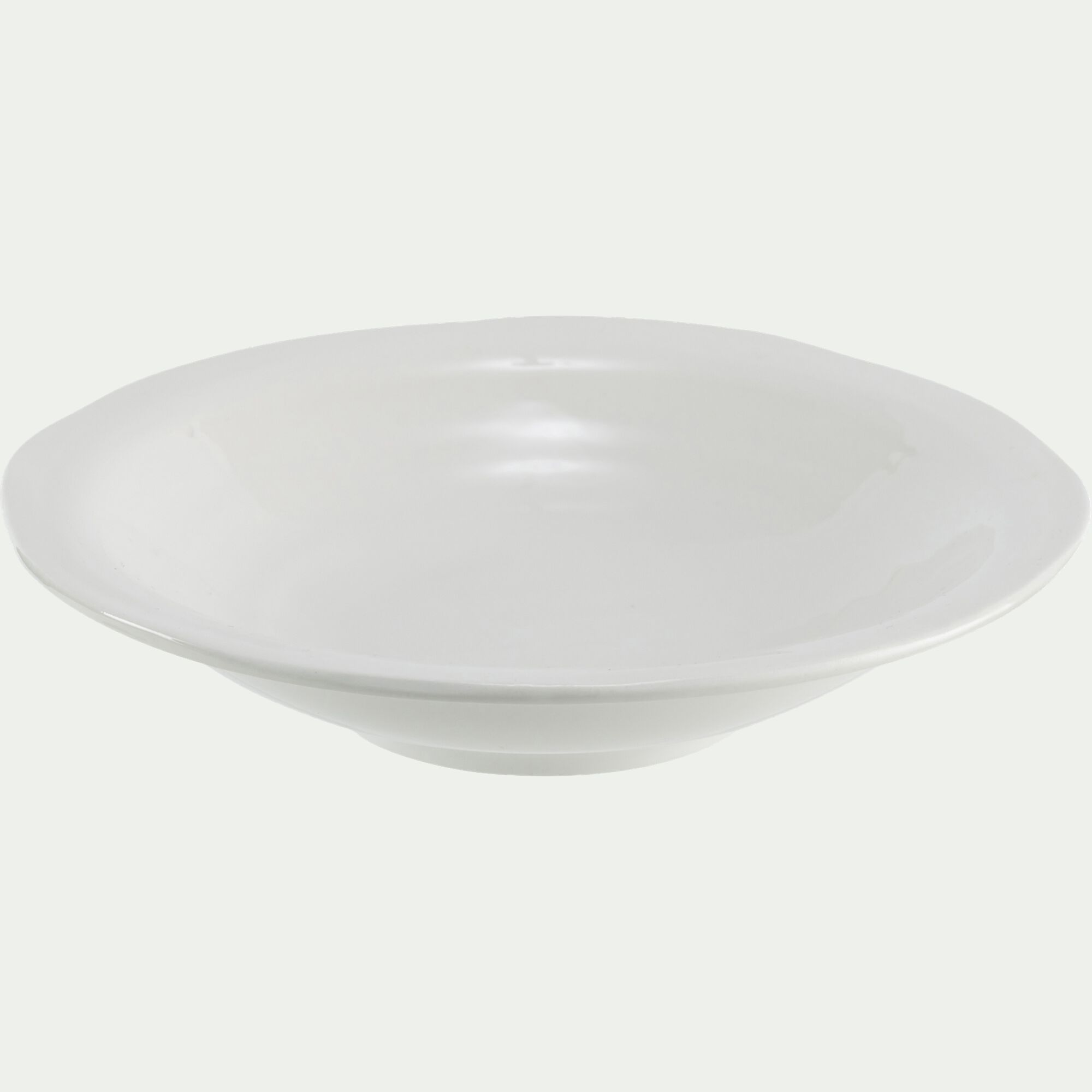 PALERME - Assiette creuse en faïence D23,5cm - blanc