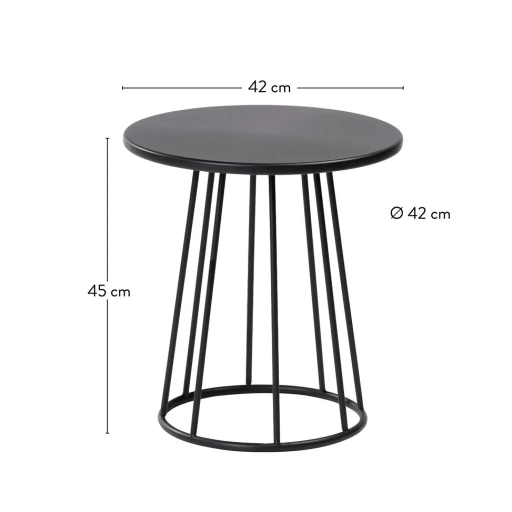 Tables D&rsquo;Appoint^CASA MILLER Table D&rsquo;appoint Noir