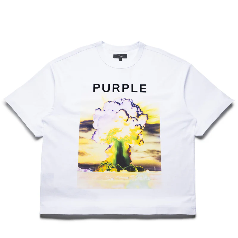 Purple Brand Force Majeure Tee - White