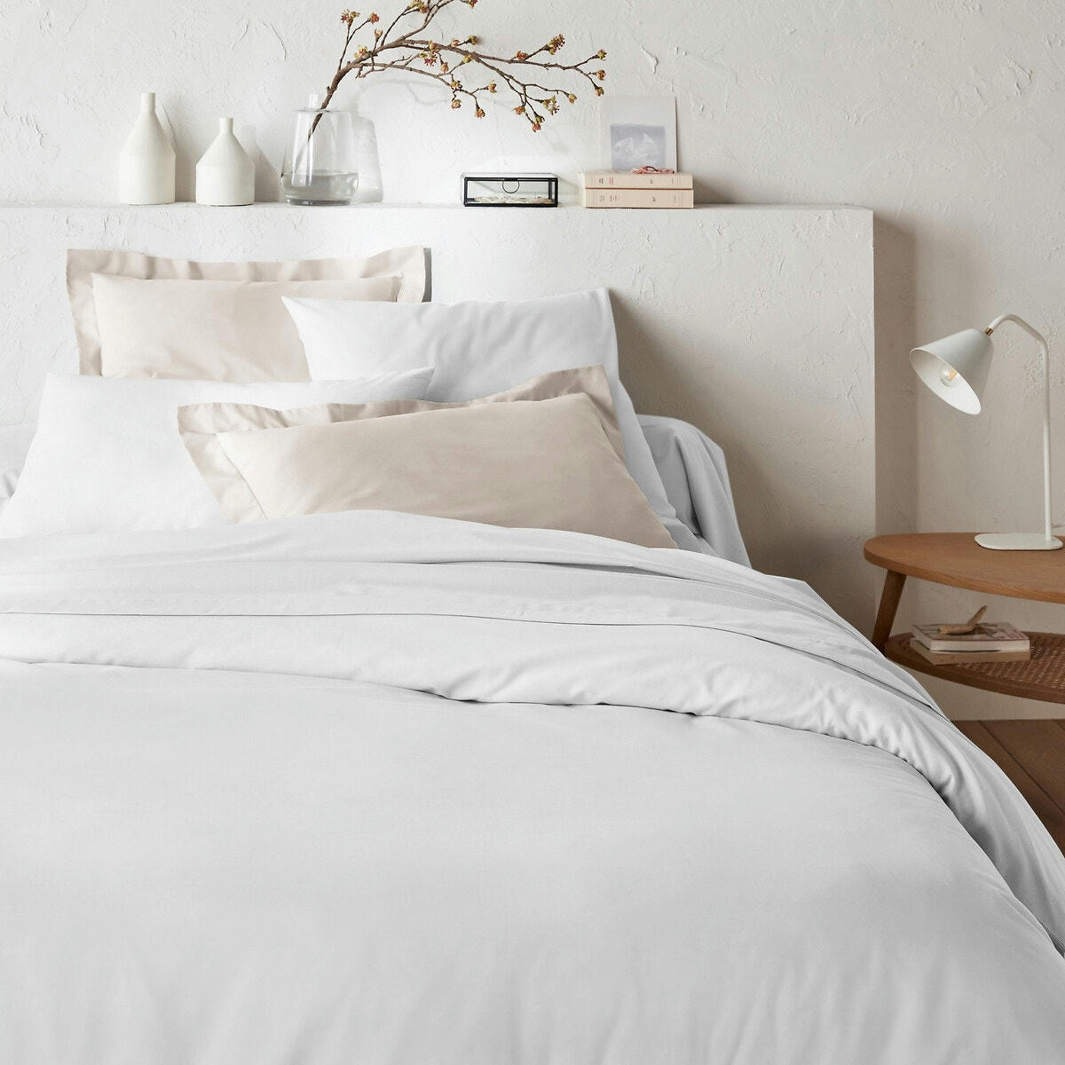 Housse de couette unie en polycoton, Scenario