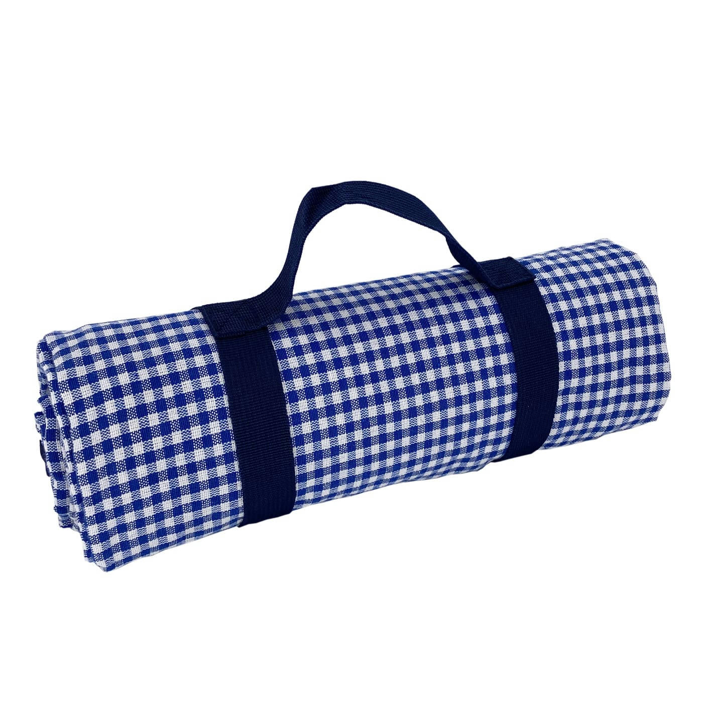 - Nappe pique-nique, vichy bleu, à revers étanche 140 x 140 cm
