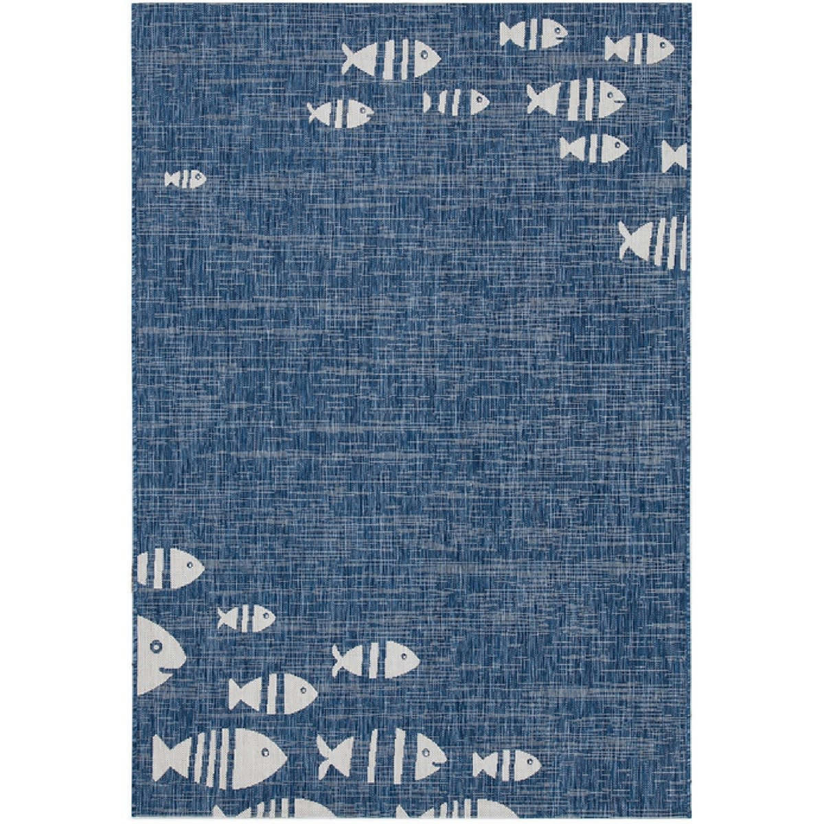 BLUE FISH - Tapis de salon en Polypropylène Bleu 200x280 cm