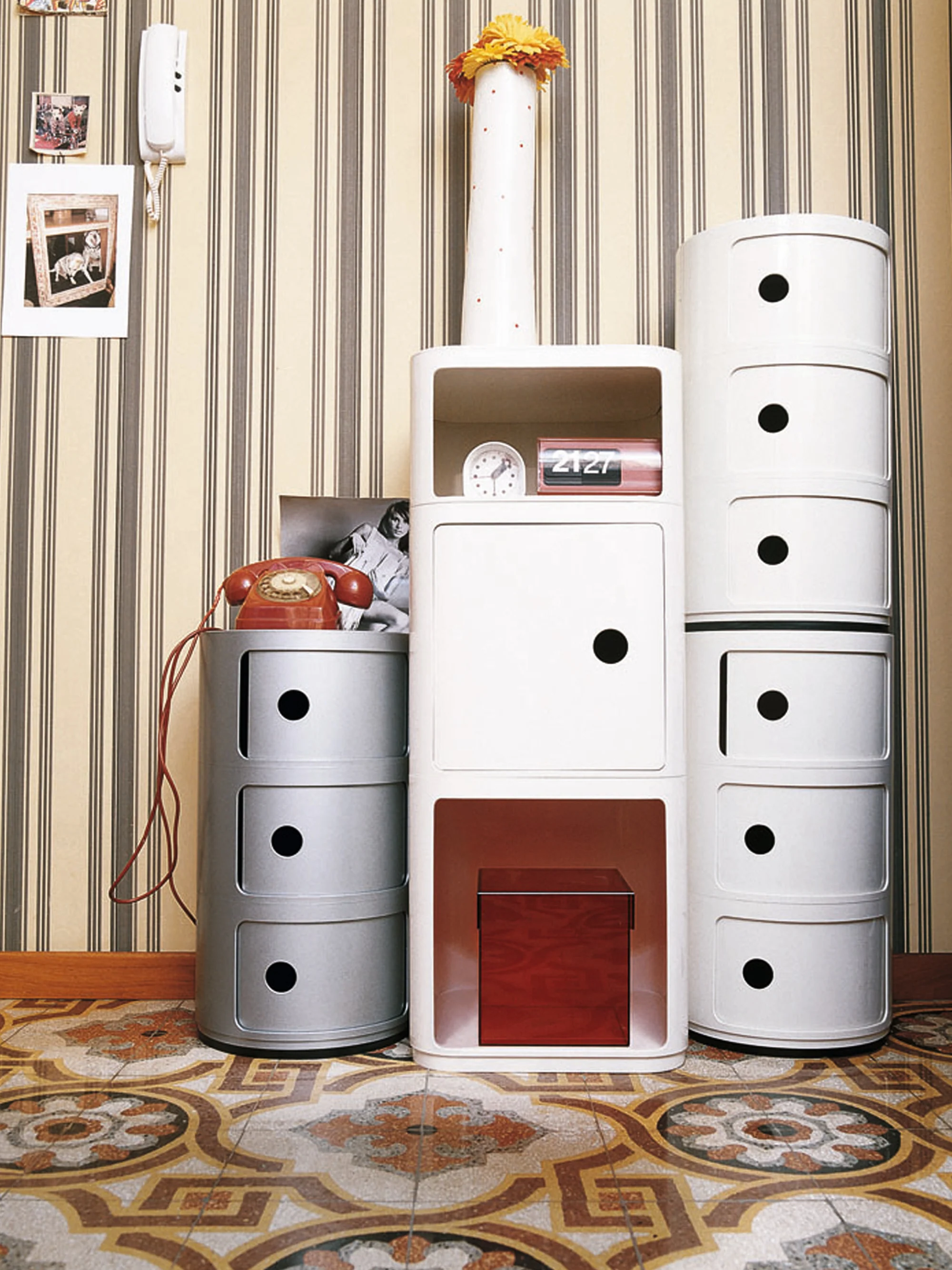 Design Container Componibili, 3 Elemente, H 70 cm