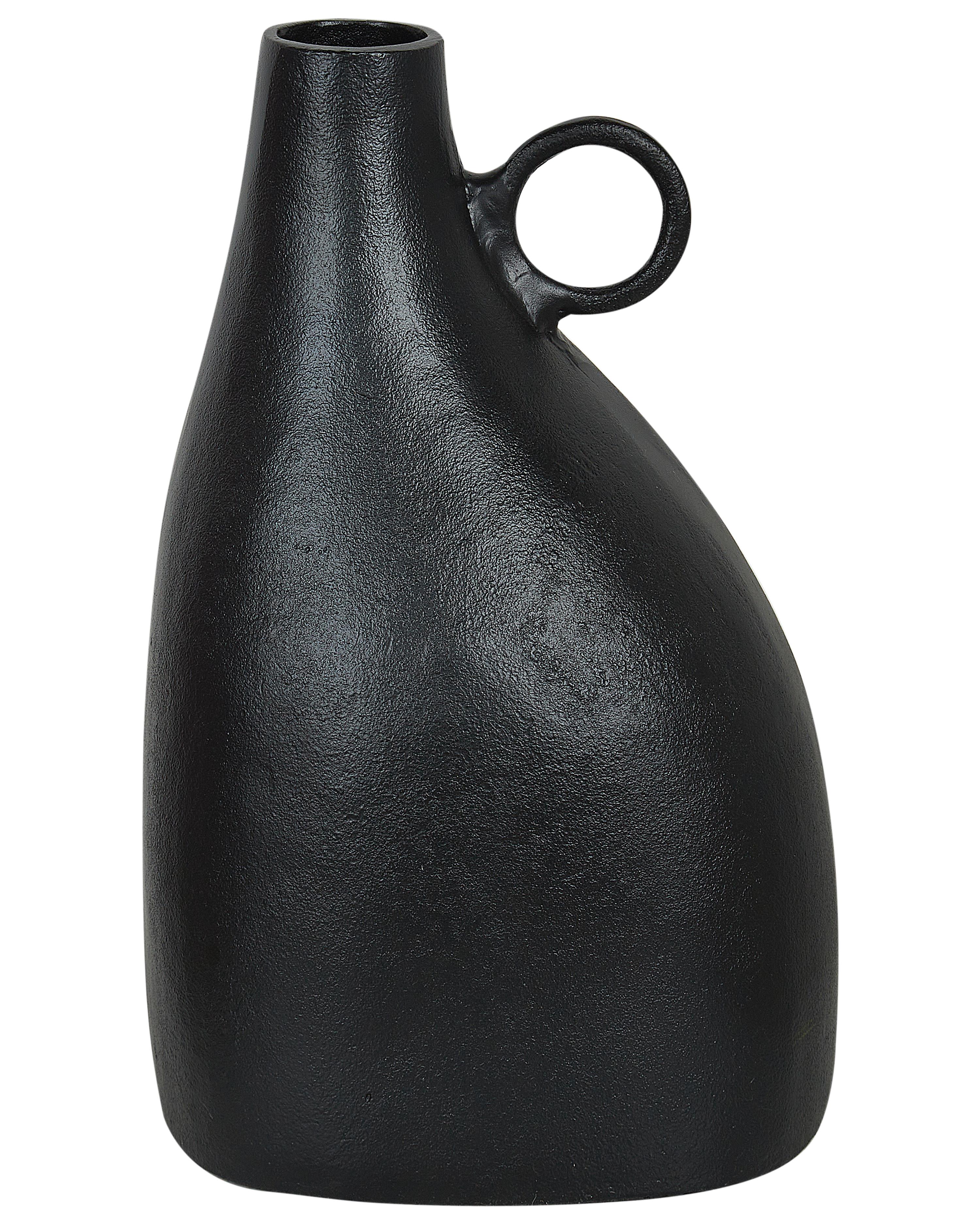 Decorative Vase NARBADA Metal 36 cm Black