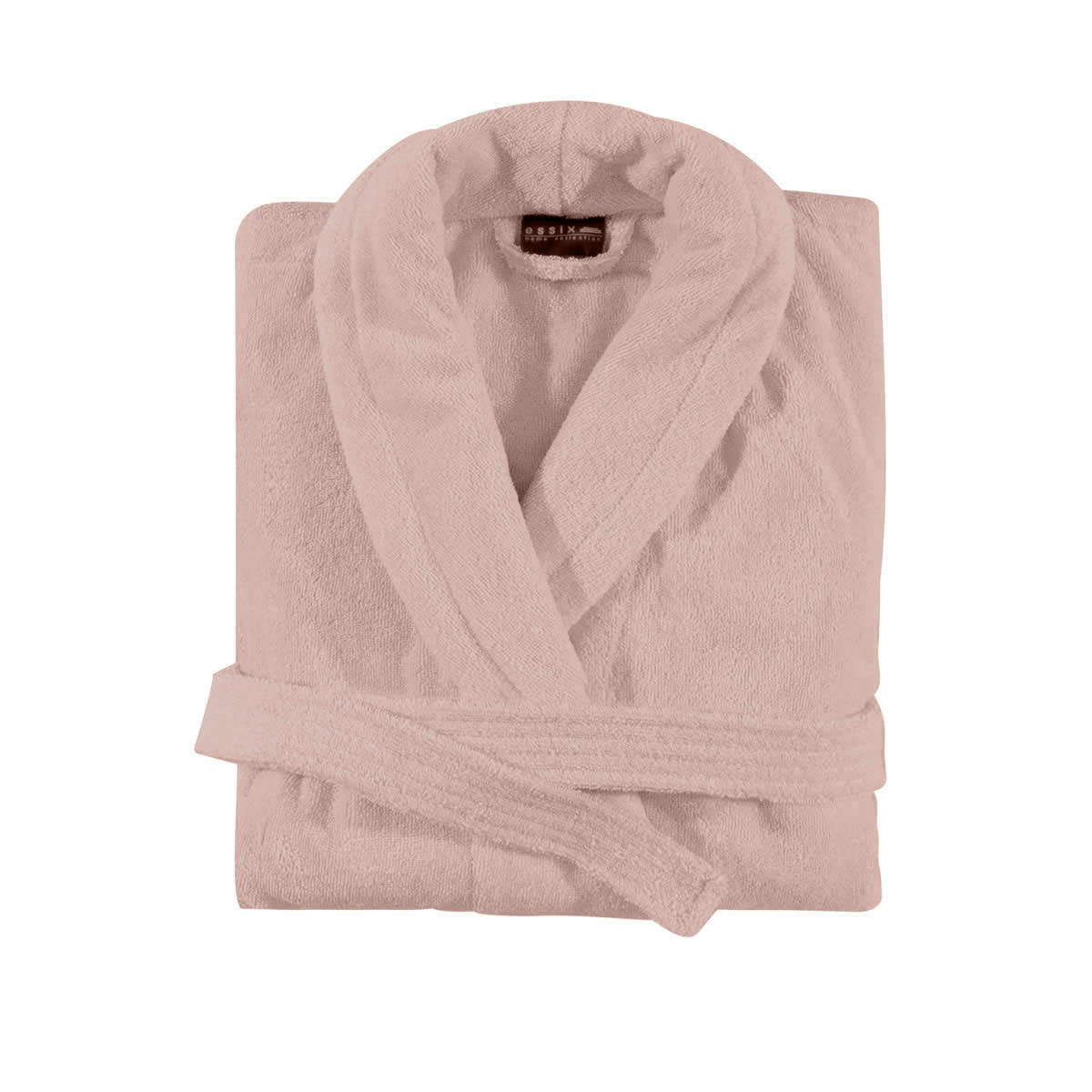 AQUA - Peignoir de bain uni en coton rose S