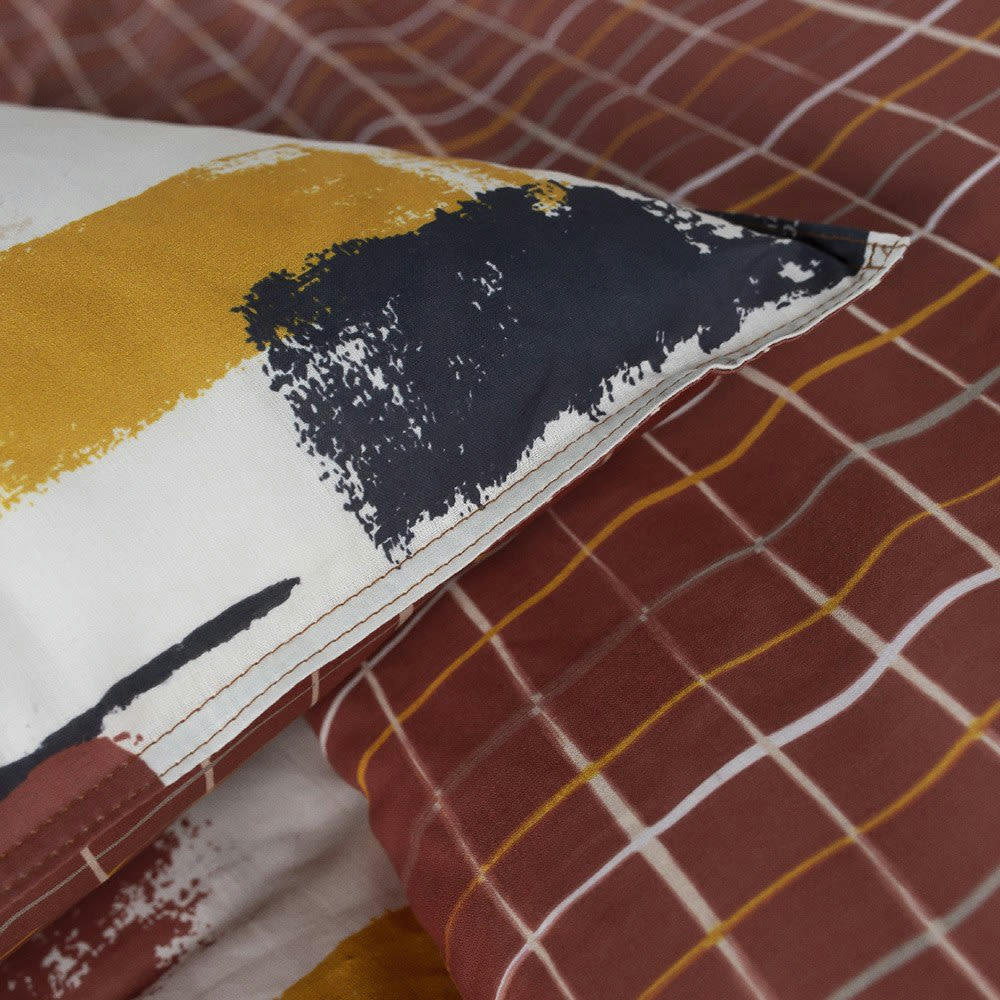SUNSHINE CHANE - Parure de lit 2 personnes imprimé en Coton Multicolore 220x240 cm