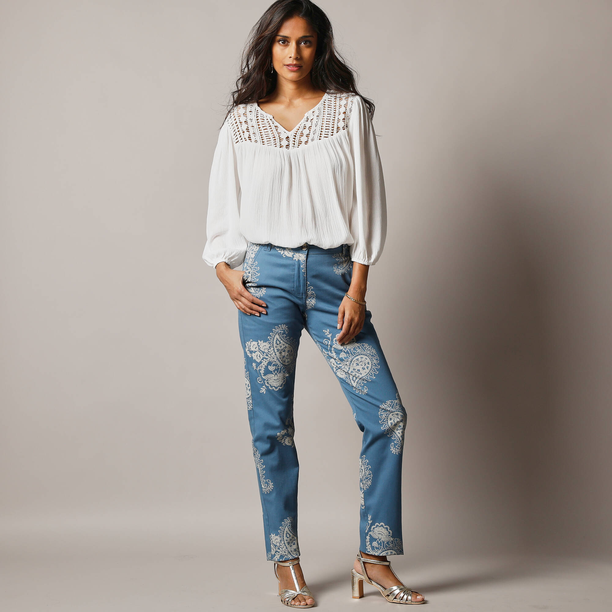 Pantalon imprimé cachemire