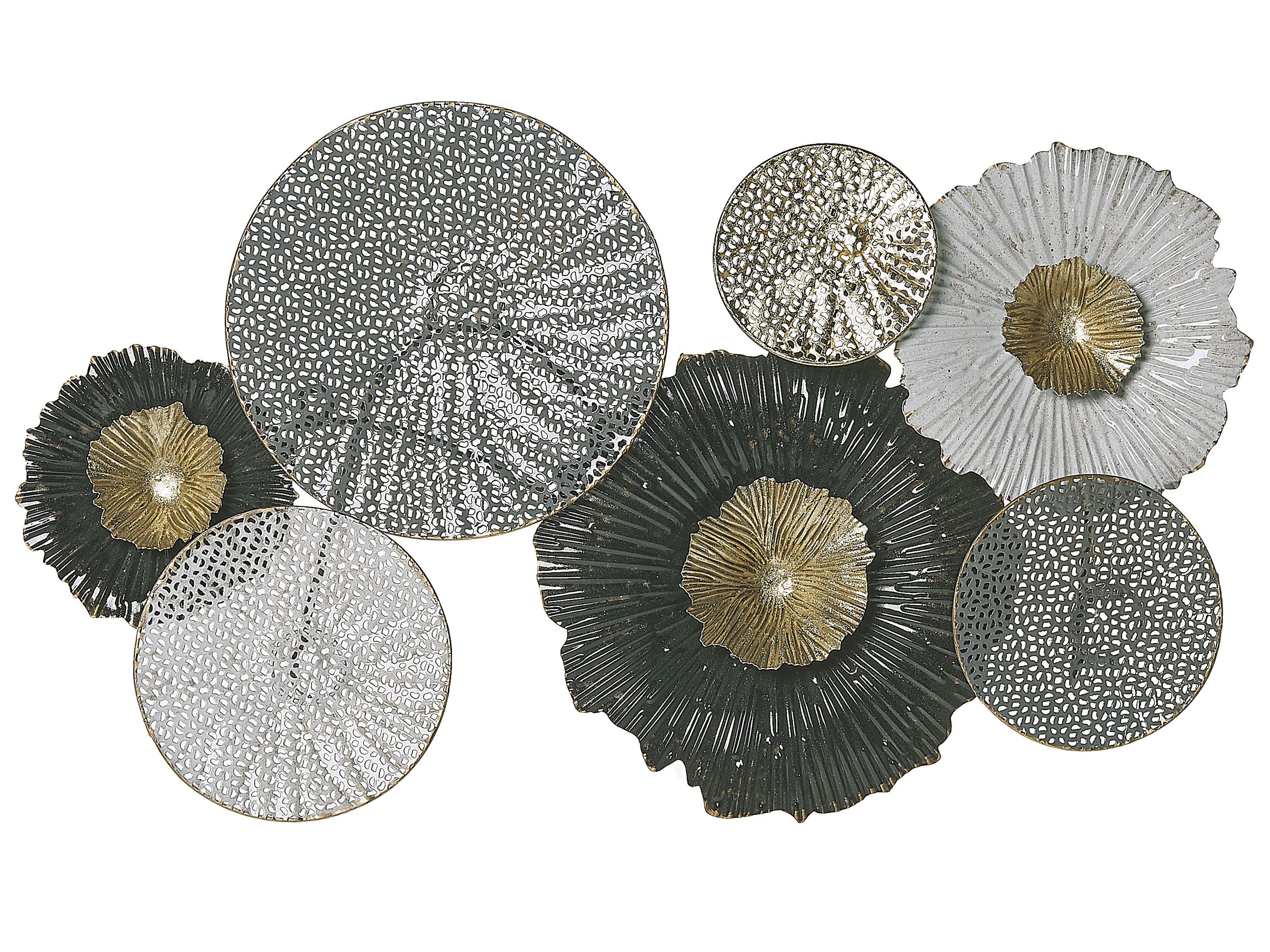 Wall Decor ZIRCONIUM Metal 38 cm Black