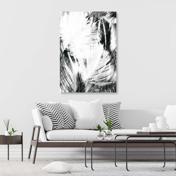 Feeby Obraz na płótnie Abstrakcja czarno-biała 40x60