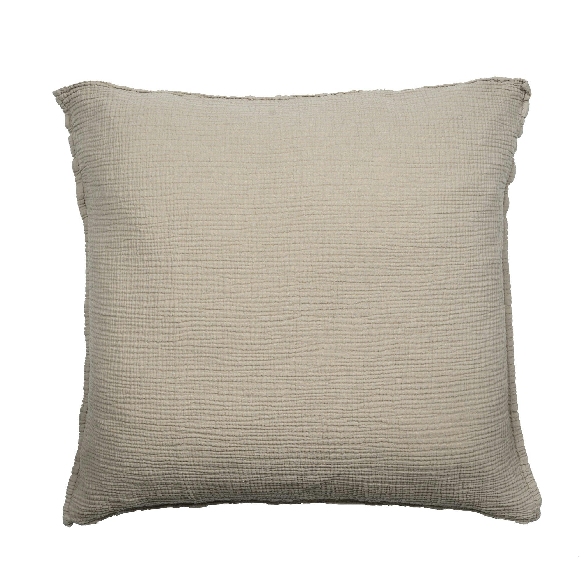 GAZE DE COTON - Taie d'oreiller gaze de coton grège 65X65 CM
