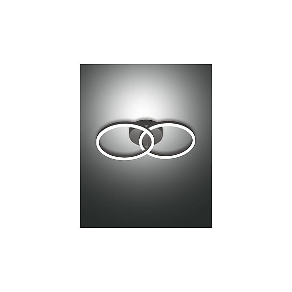 GIOTTO plafonnier LED moderne 36W noir 3508-22-101 Fabas Luce