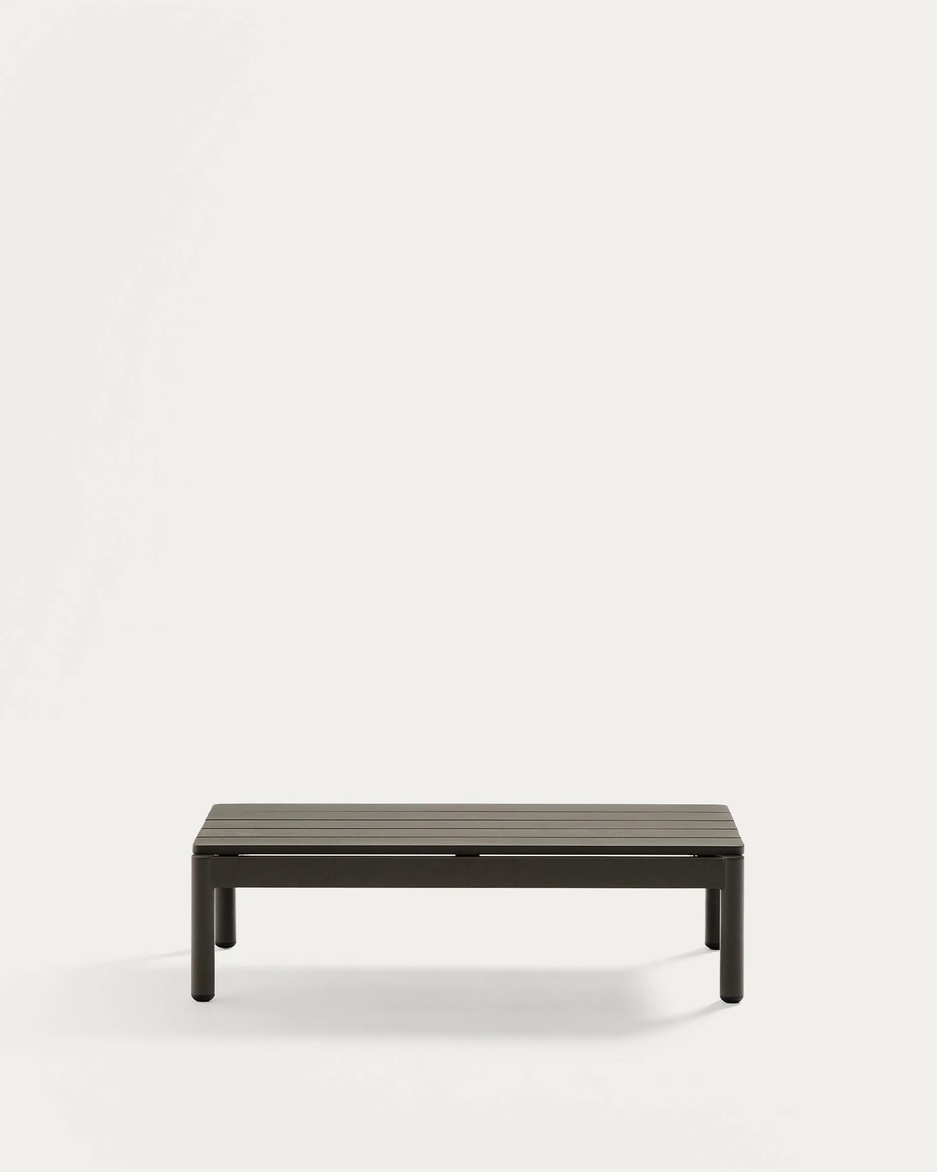 Sorells coffee table in green aluminum 52,4 x 91 cm
