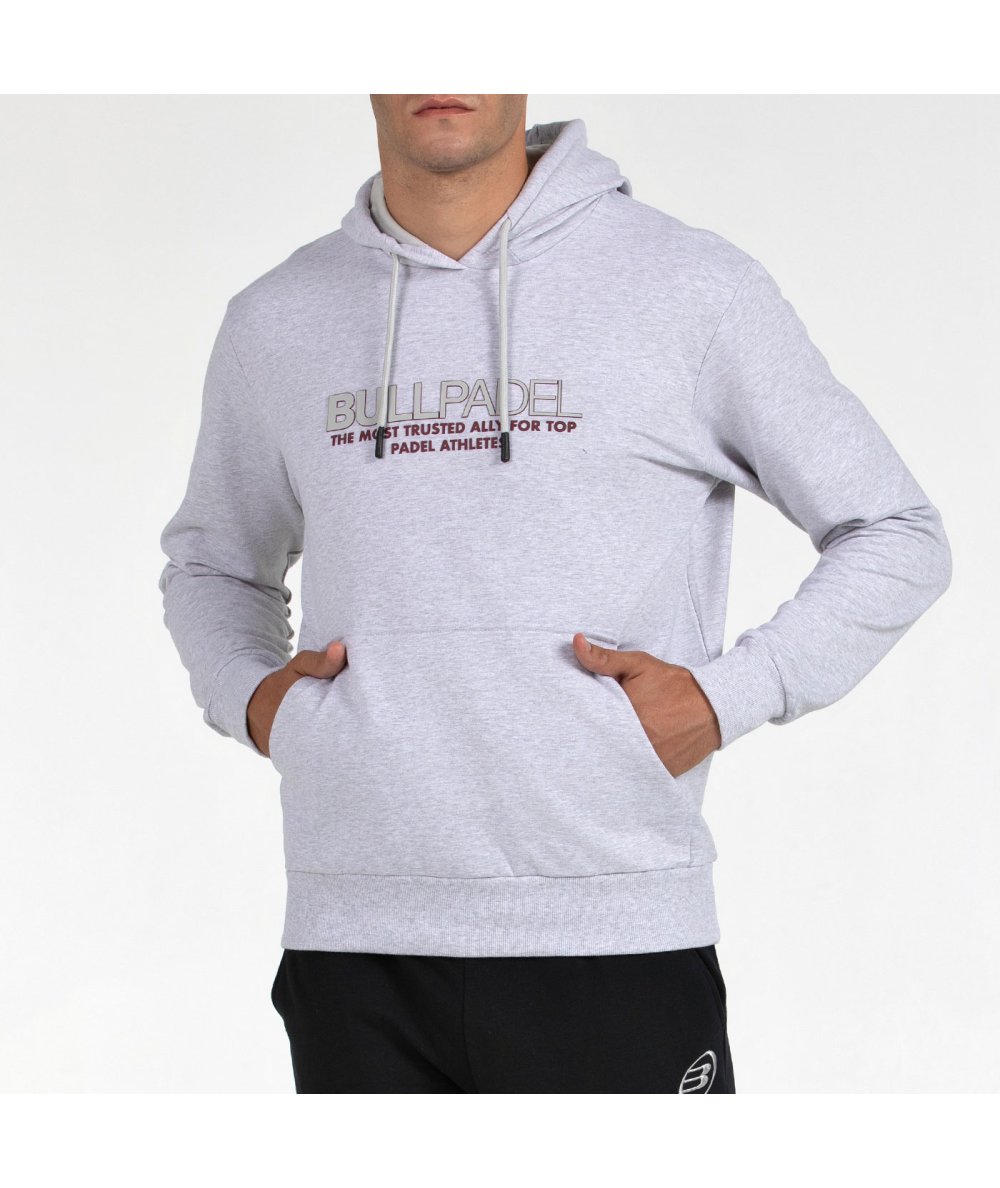SUDADERA BULLPADEL BOYEN GRIS CLARO VIGORE
