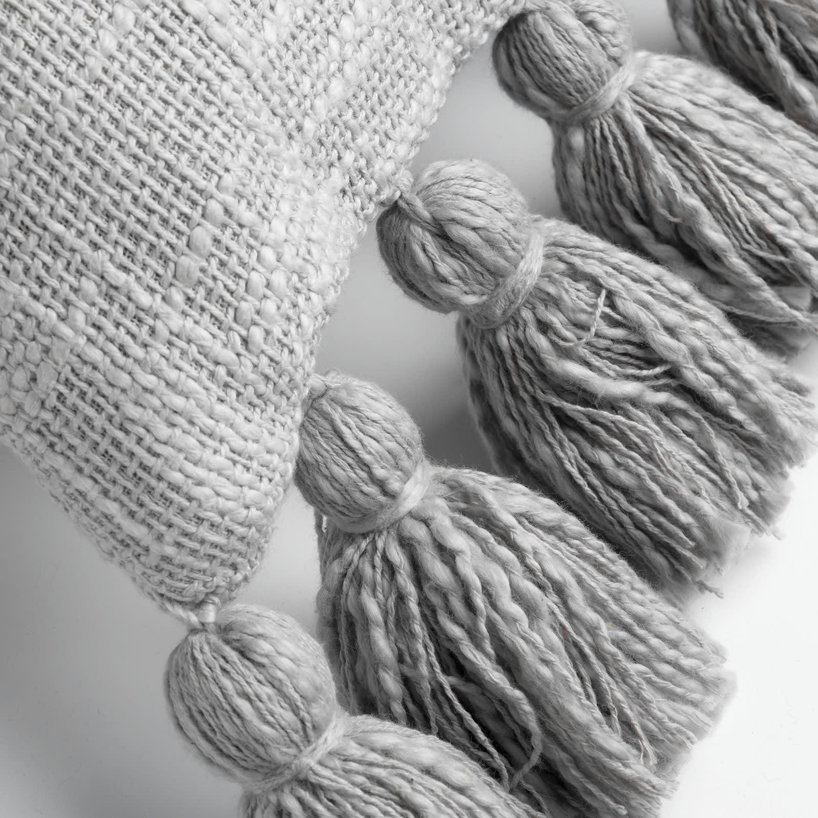 RUBY - Coussin - gris en coton 45x45 cm uni