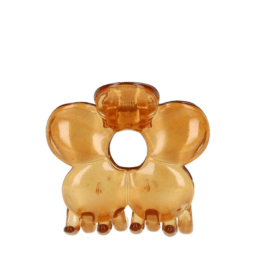 Manfield Bruine bloemen haarklem