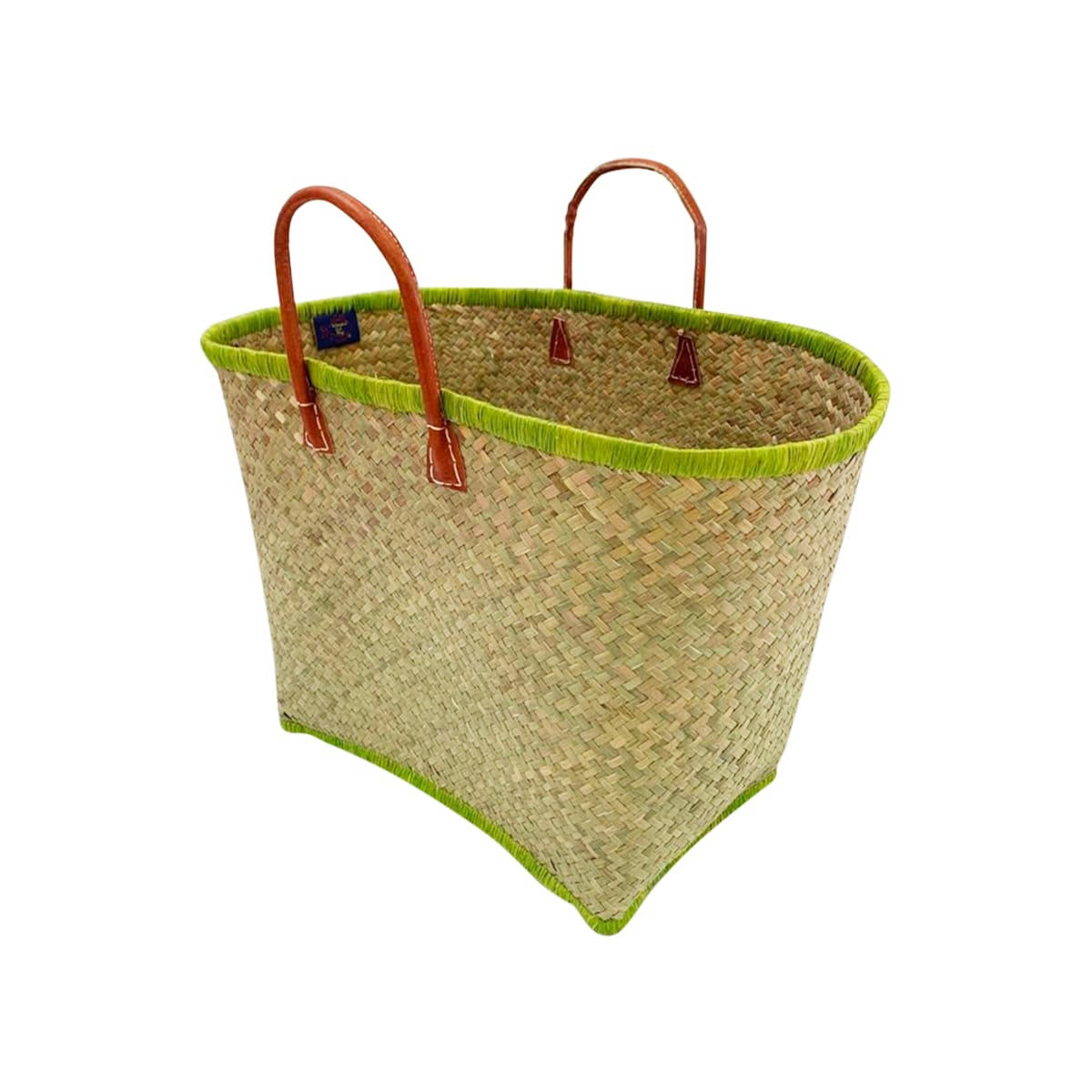 PANIERS PENJY GM - Panier  naturel et vert penjy GM