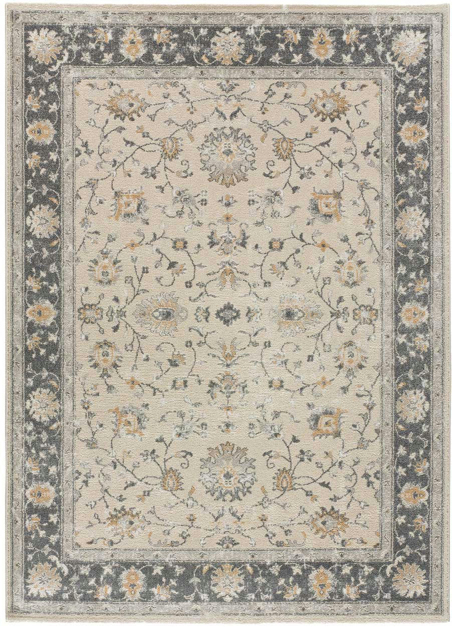 SENSATION - Tapis classique avec textures en beige, 200x290 cm