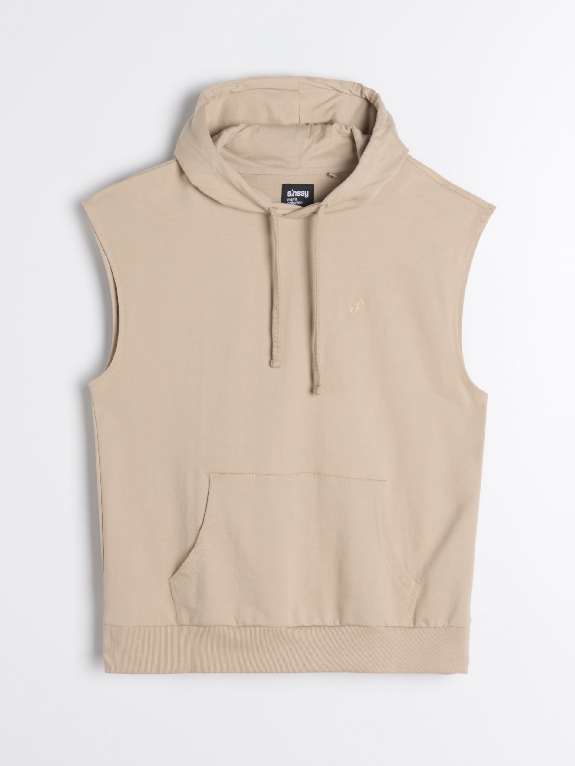 Bluza bez rękawów z kapturem