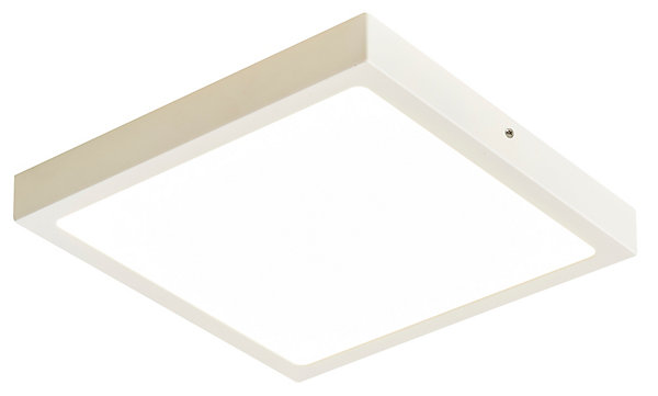 Panneau LED intégrée Hestia blanc neutre IP20 1800lm 17W L.30xl.30xH.2,5cm blanc GoodHome