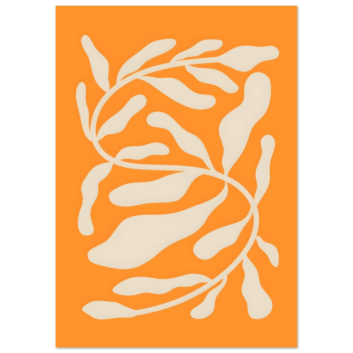 Artfulprints Poster Matisse – Orange sea blossom  - A4 21x29.7 cm - Oranje