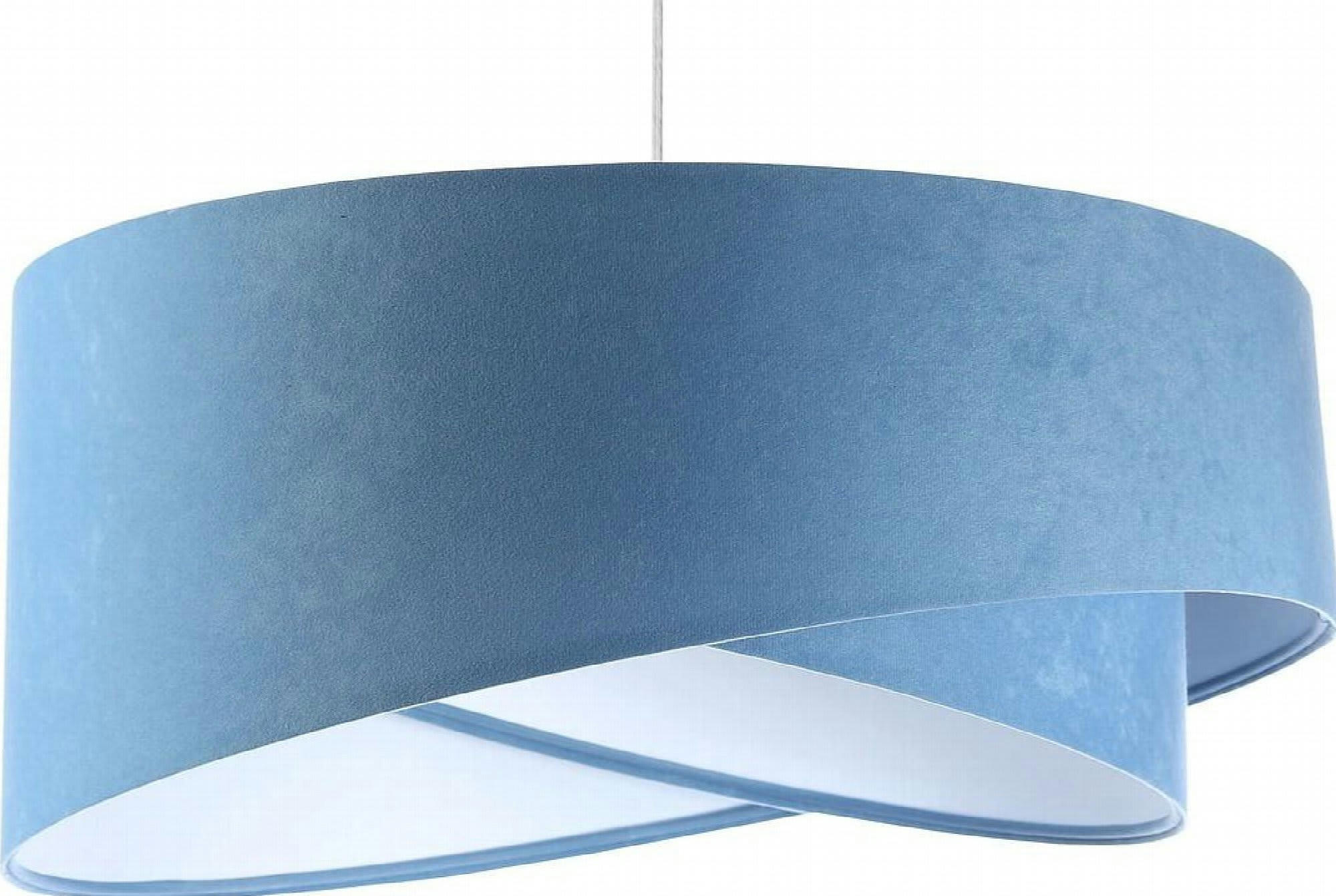 GALAXY - Suspension Tissu Bleu 50x50x105 cm