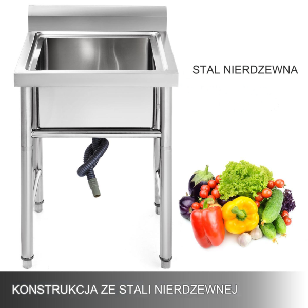 Zlewozmywak basen zlew gastronomiczny ze stali nierdzewnej