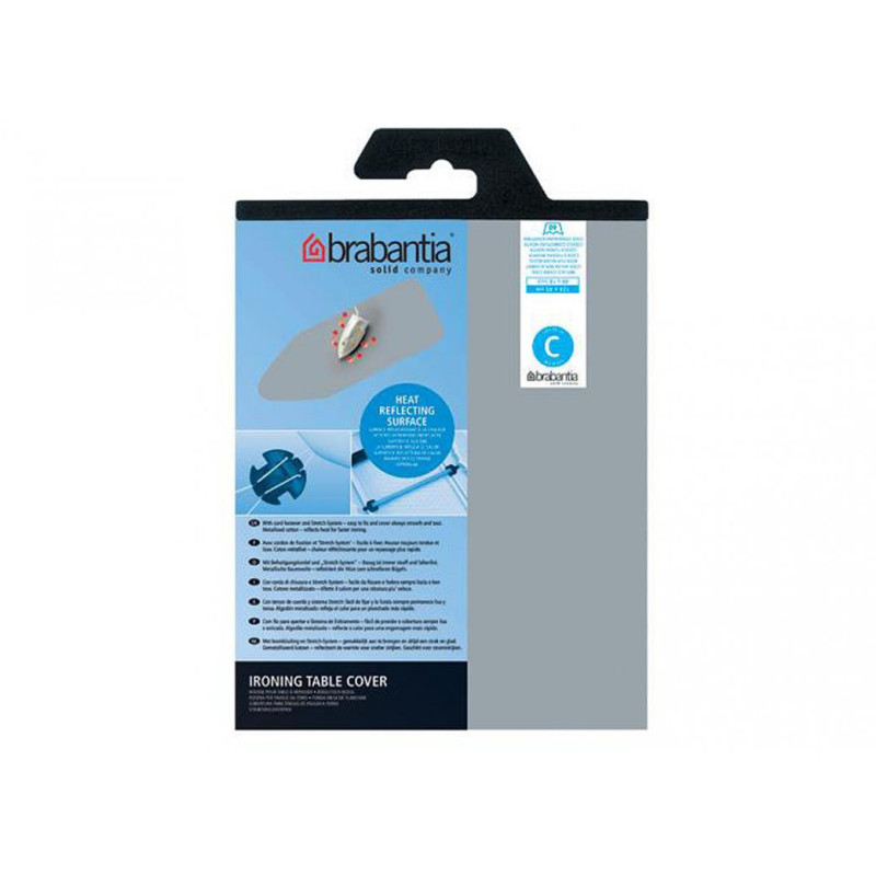 Housse pour table à repasser en silicone avec mousse 2 mm 128 x 45 cm BRABANTIA