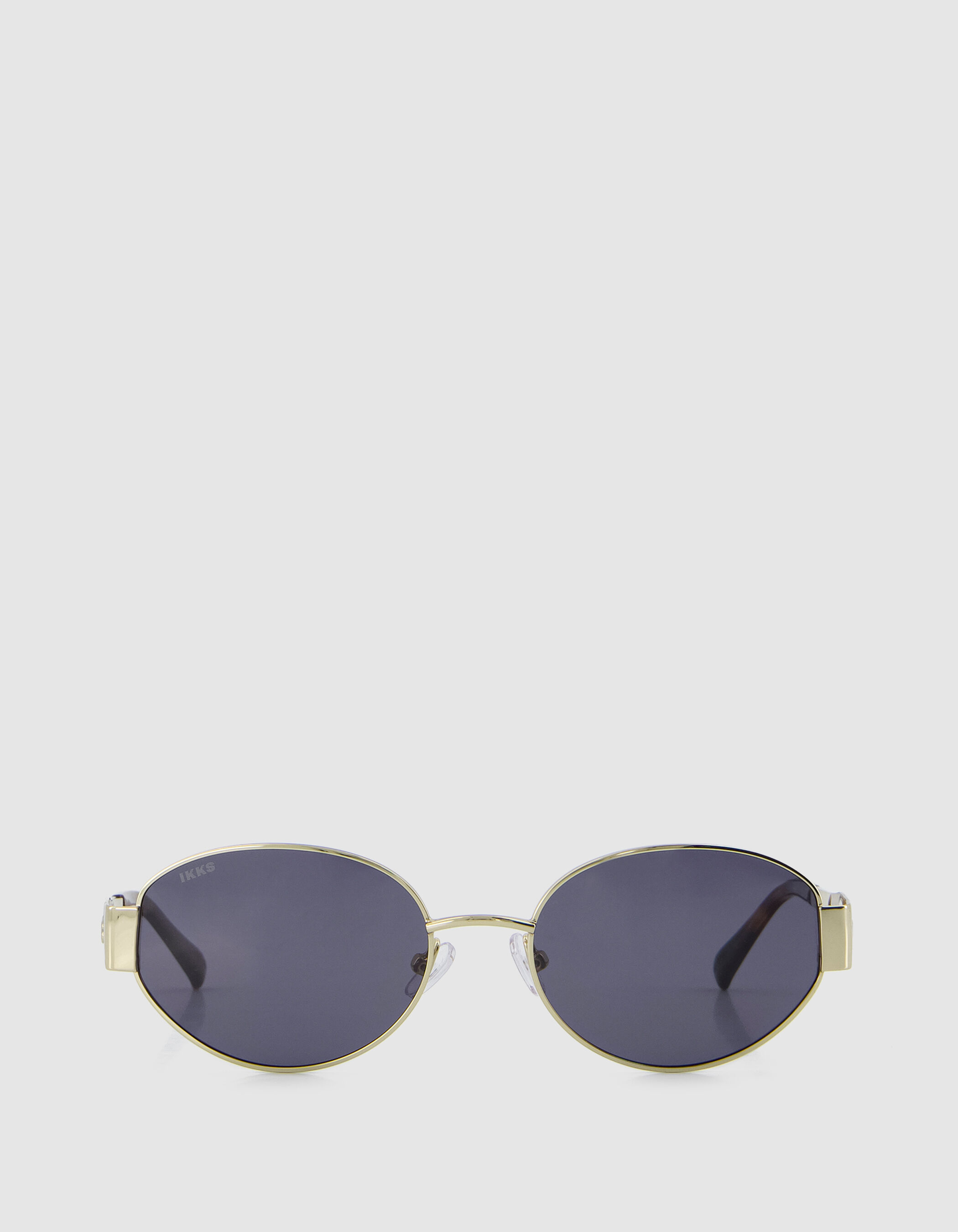 Lunettes solaires Dean ovale métal gris Femme