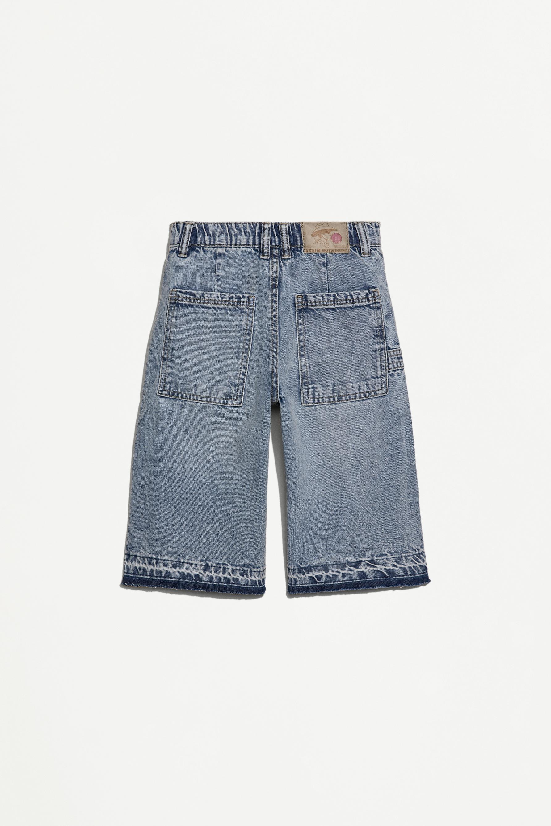 Bermuda denim wide leg