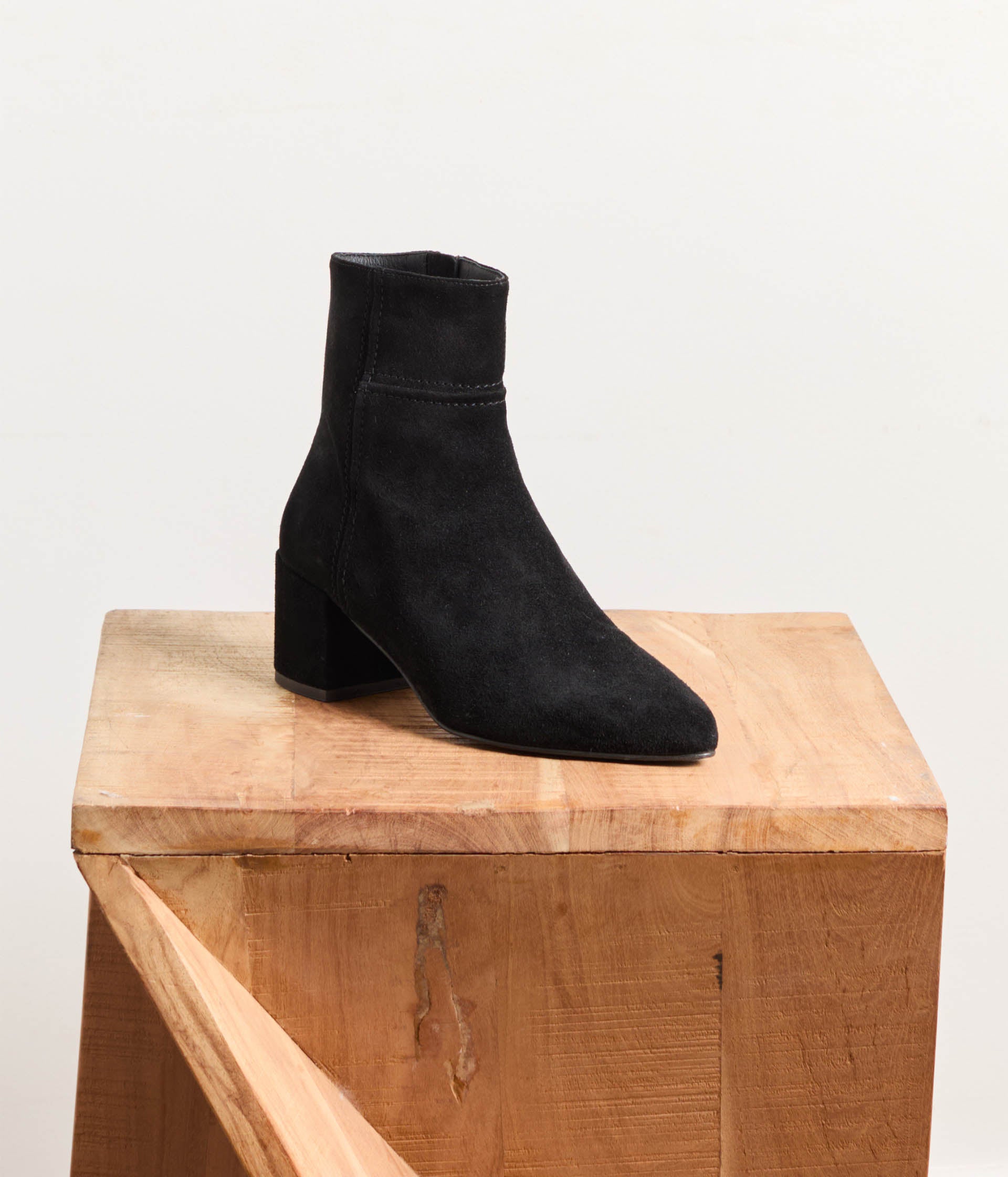 Boots velours noir Doris