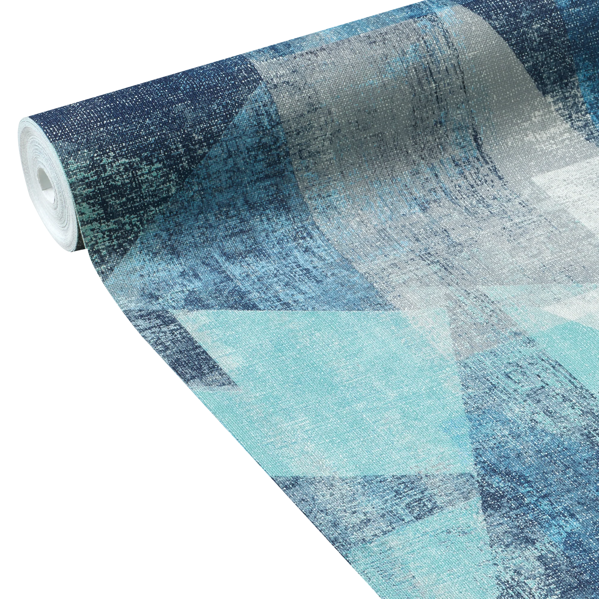 Papier peint intissé BENSON coloris bleu jeans