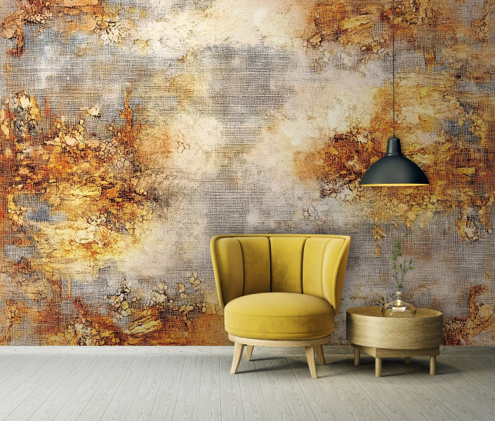 Fototapeta Abstrakcja Złoty Beton Sypialnia Salon Tapeta Flizelina 250X175