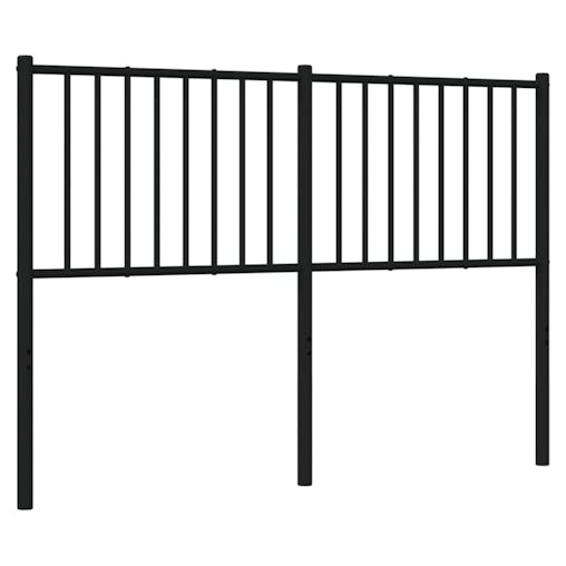 NNEVL Metal Headboard Black 137 cm