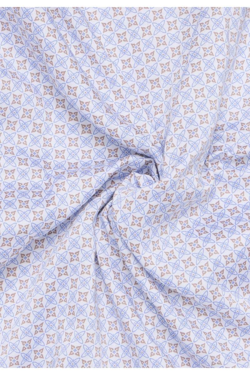 ETERNA Performance Slim Fit Tencel Hemd blau, Bedruckt